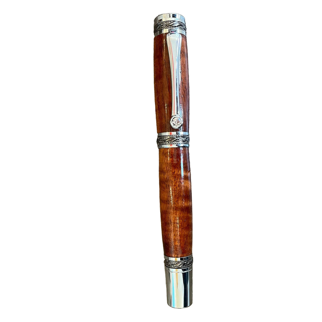 Roots & Jones Hawaiian Curly Koa Wood Ambassador Fountain Pen | Artisans.