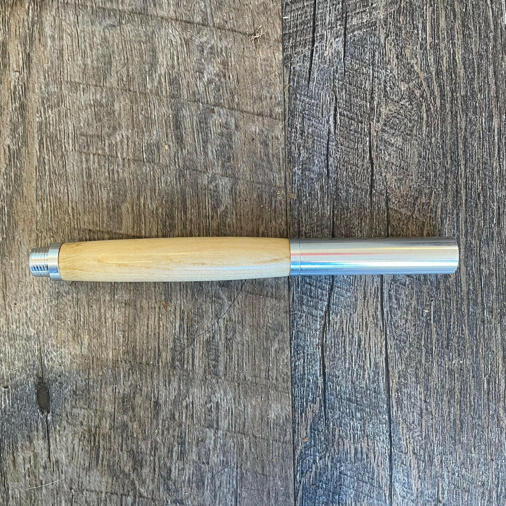 Roots & Jones Alaska Sitka Spruce Aluminum Rollerball Pen | Artisans.