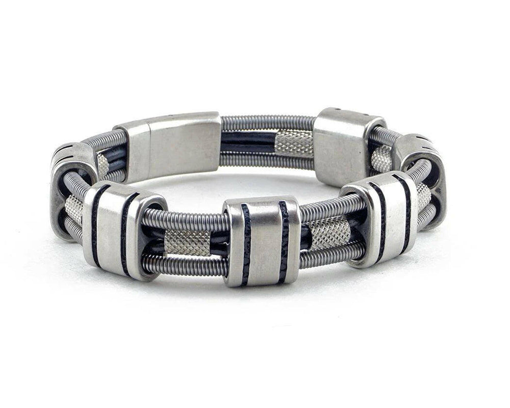 Barry Recycled Bass Guitar String Bracelet | Artisans.