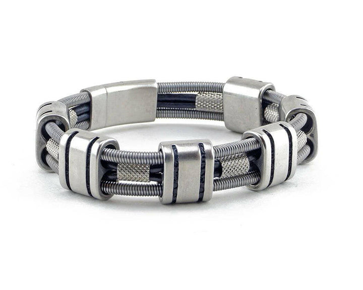 Barry Recycled Bass Guitar String Bracelet | Artisans.