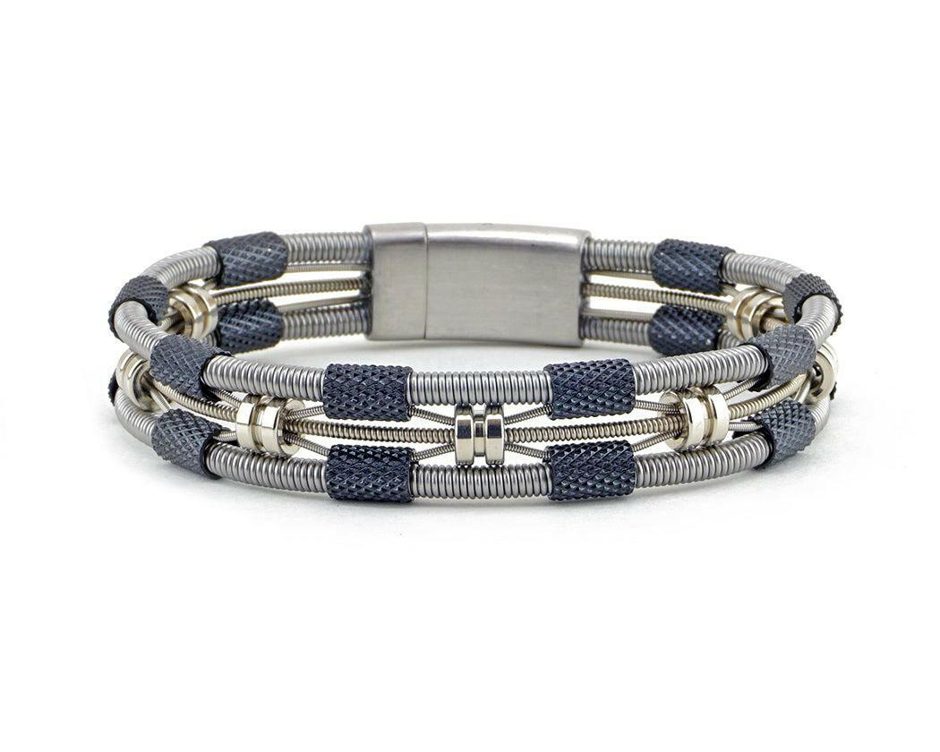 Chris Recycled Bass Guitar String Bracelet | Artisans.