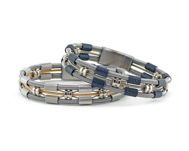 Chris Recycled Bass Guitar String Bracelet | Artisans.