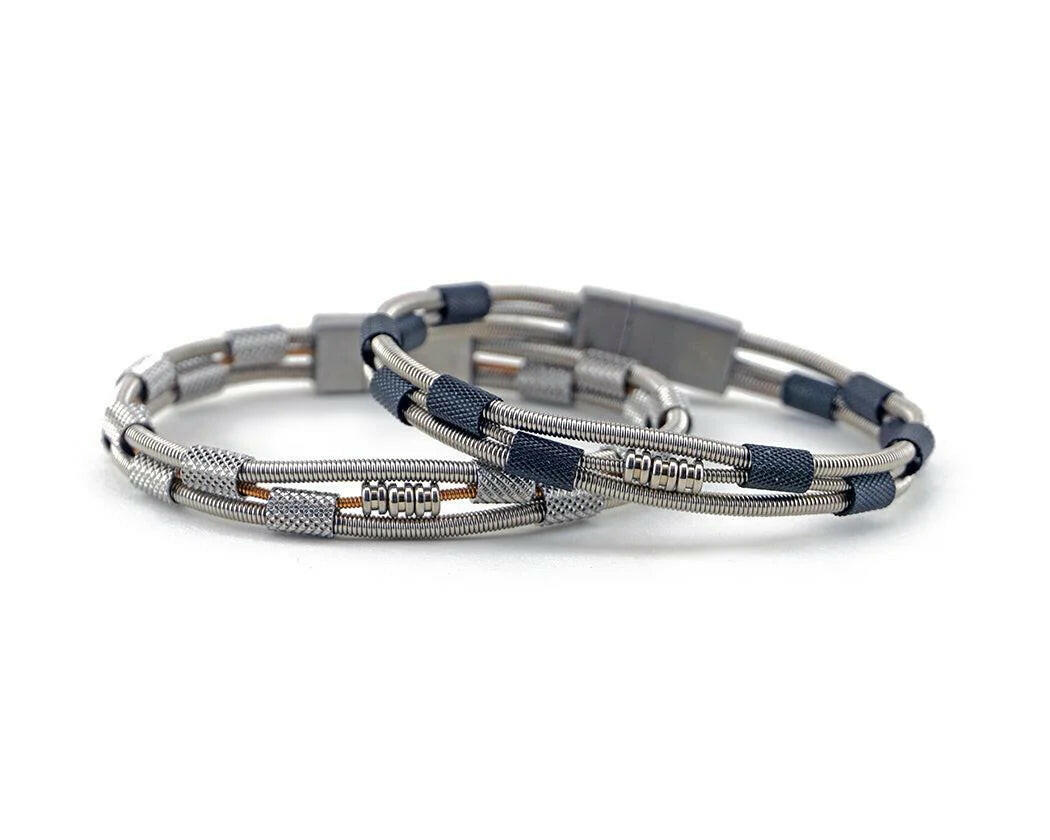 Dave Recycled Bass Guitar String Bracelet | Artisans.