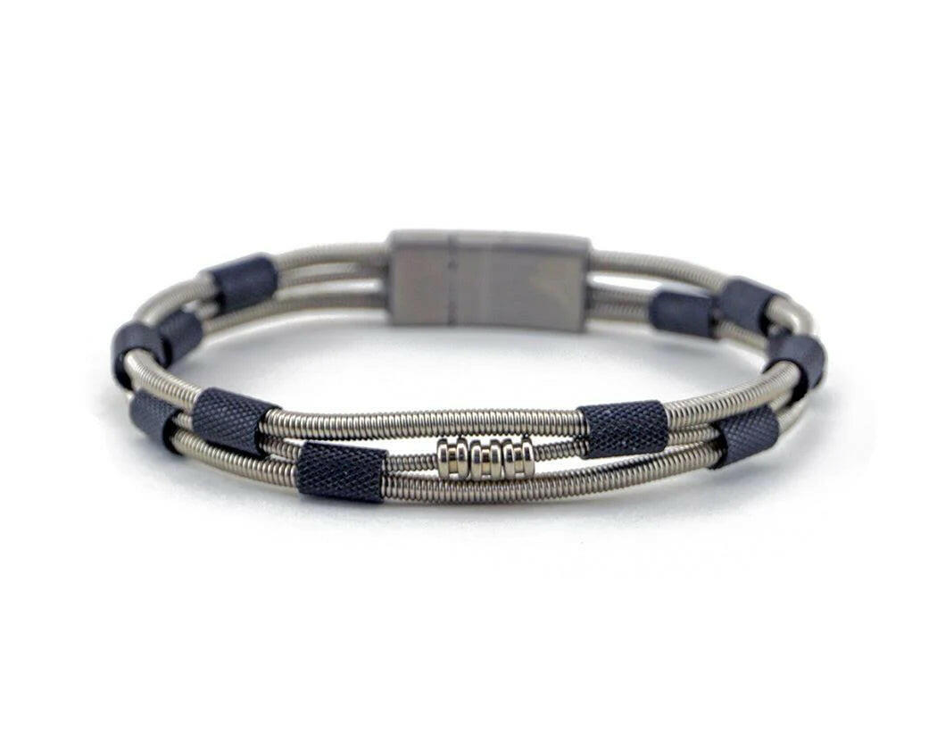 Dave Recycled Bass Guitar String Bracelet | Artisans.