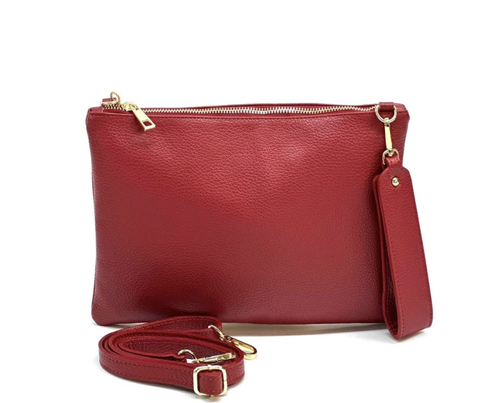 Aria Italian Leather Pochette - Assorted Colors