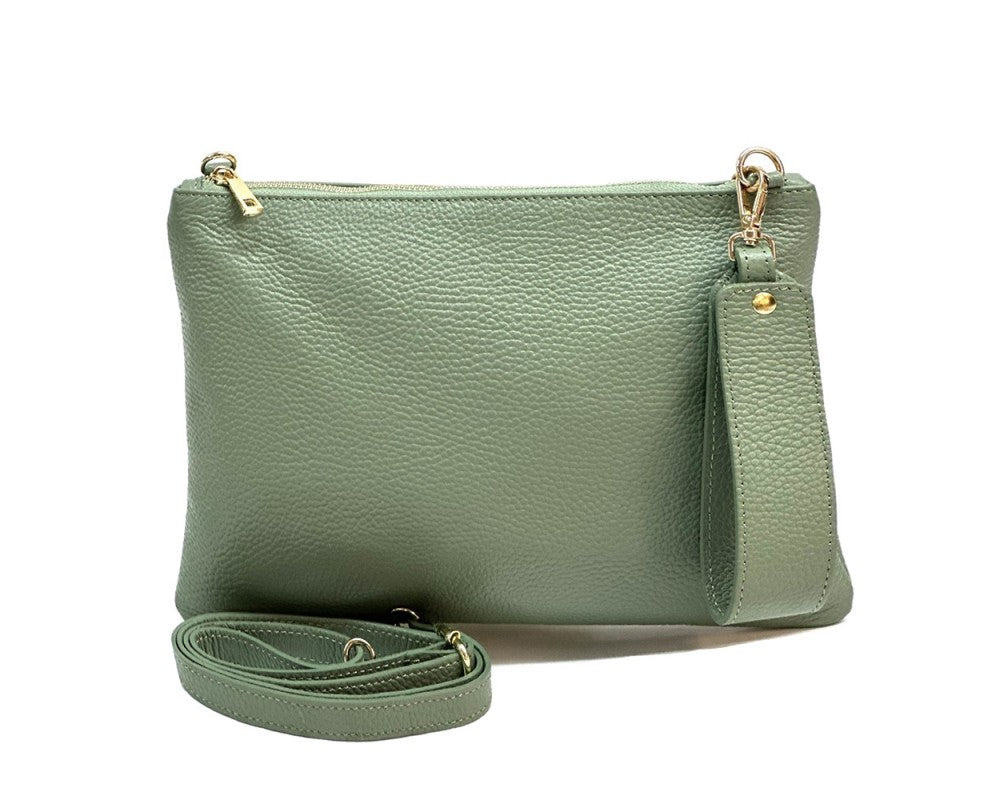 Aria Italian Leather Pochette - Assorted Colors