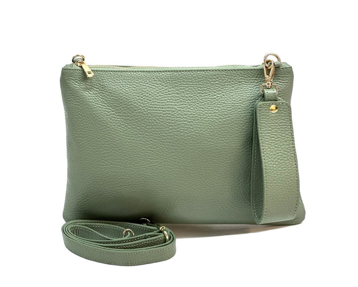 Aria Italian Leather Pochette - Assorted Colors