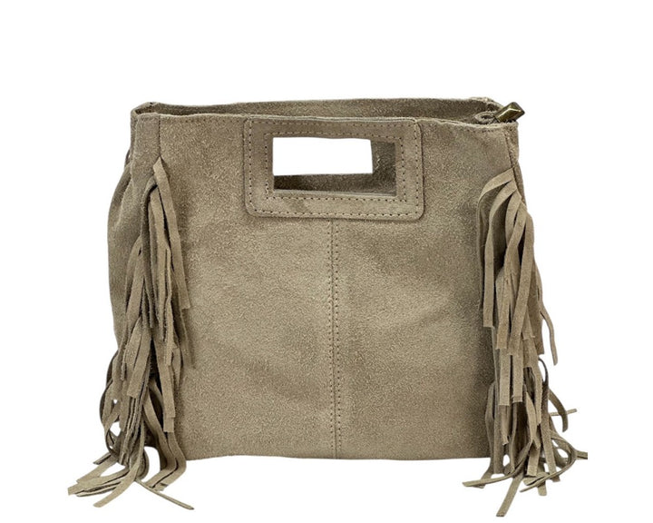 Drake Italian Leather Fringe Handbag - Assorted Colors