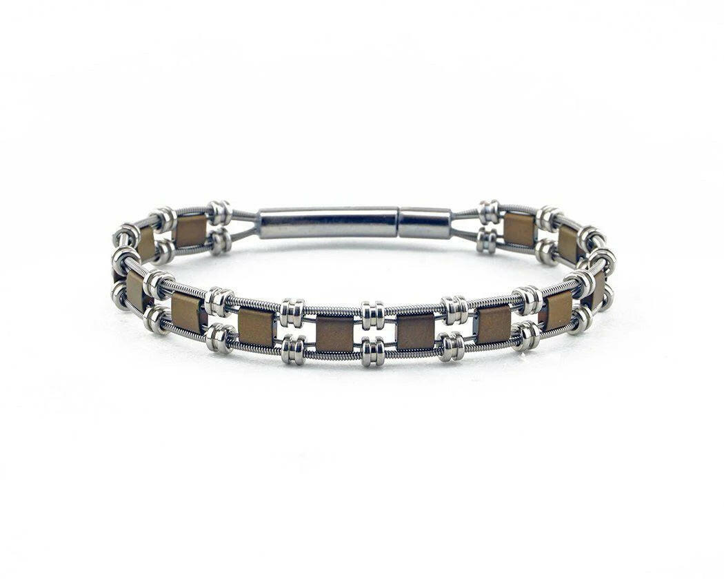 Grace Recycled Guitar String Bracelet | Artisans.