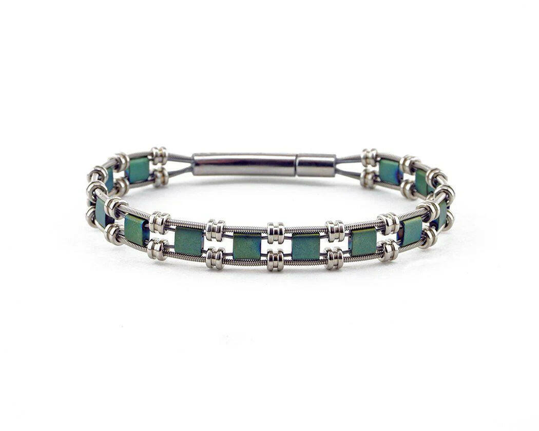 Grace Recycled Guitar String Bracelet | Artisans.