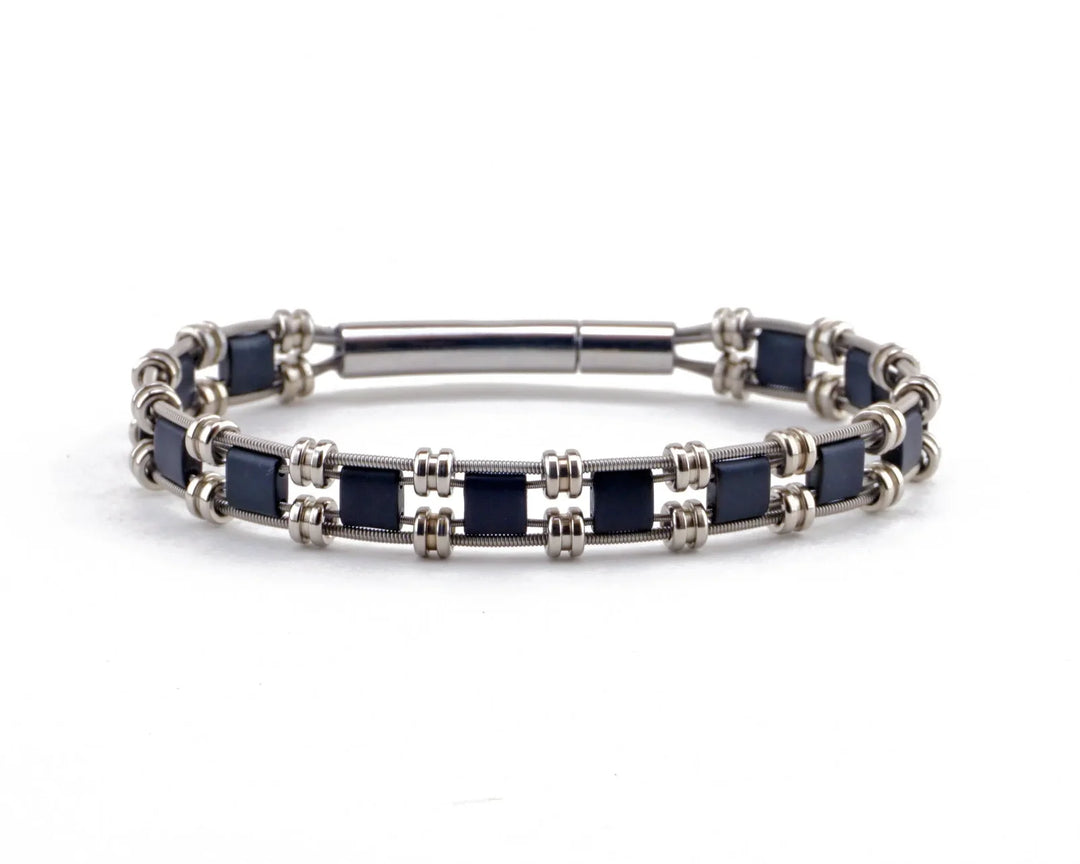 Grace Recycled Guitar String Bracelet | Artisans.
