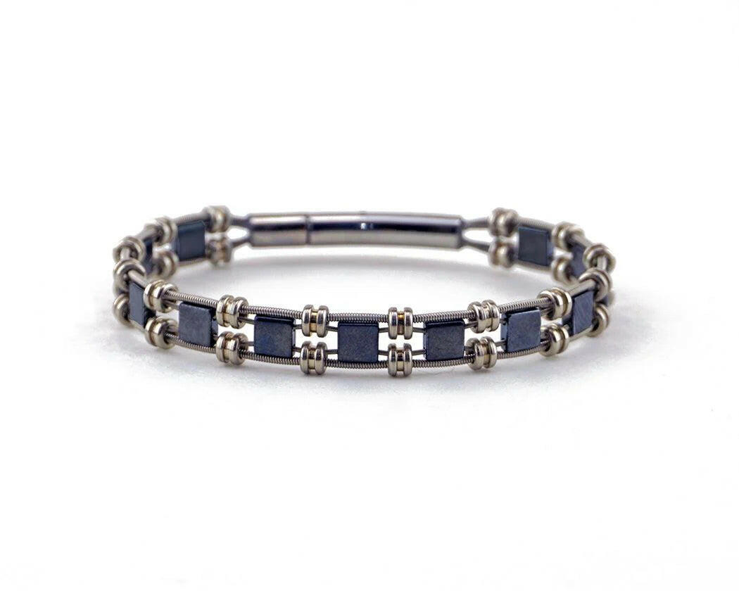 Grace Recycled Guitar String Bracelet | Artisans.