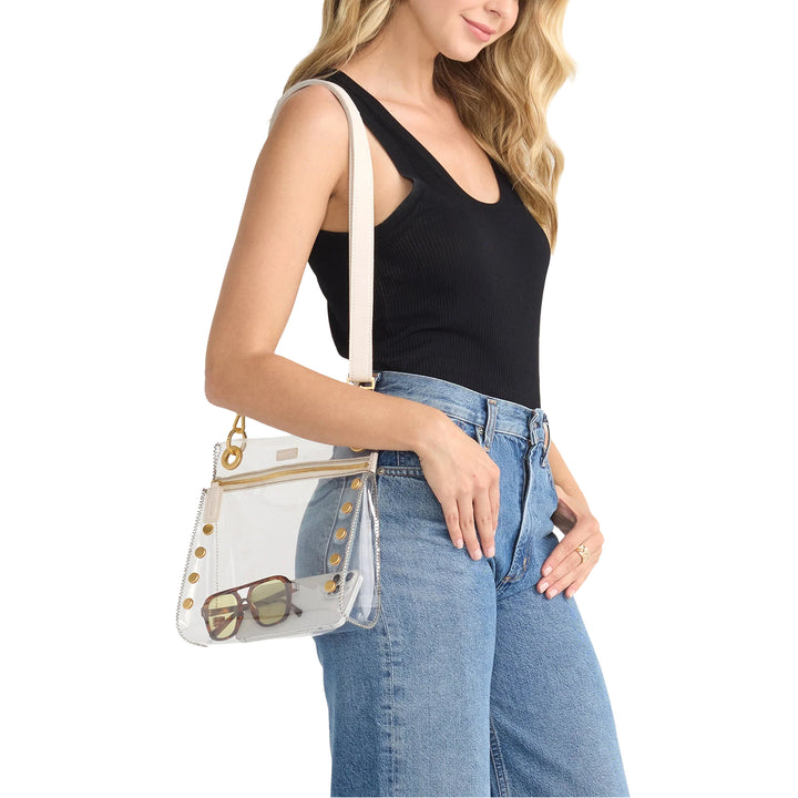 Hammitt Tony Medium Crossbody Clear Stadium Purse