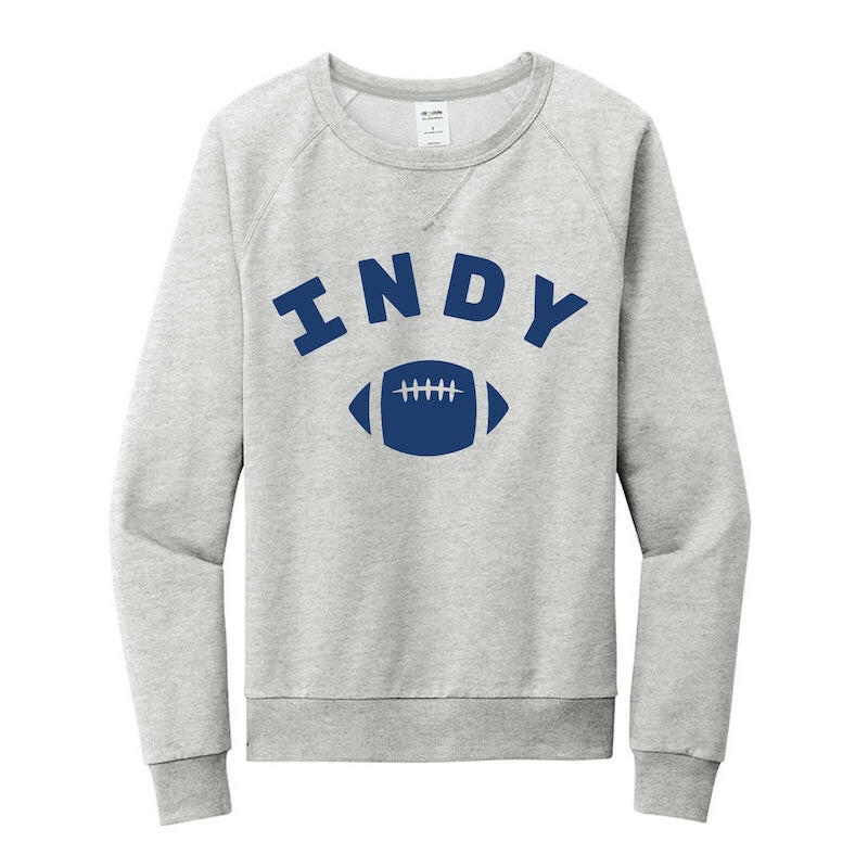 Indy Football Unisex Organic Cotton French Terry Crewneck | Artisans.