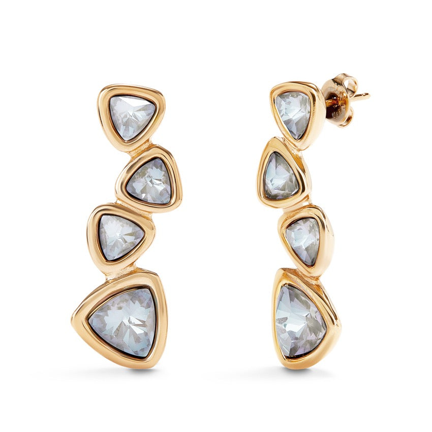 UNOde50 Gold Ser Camaleonica Earrings | Artisans.