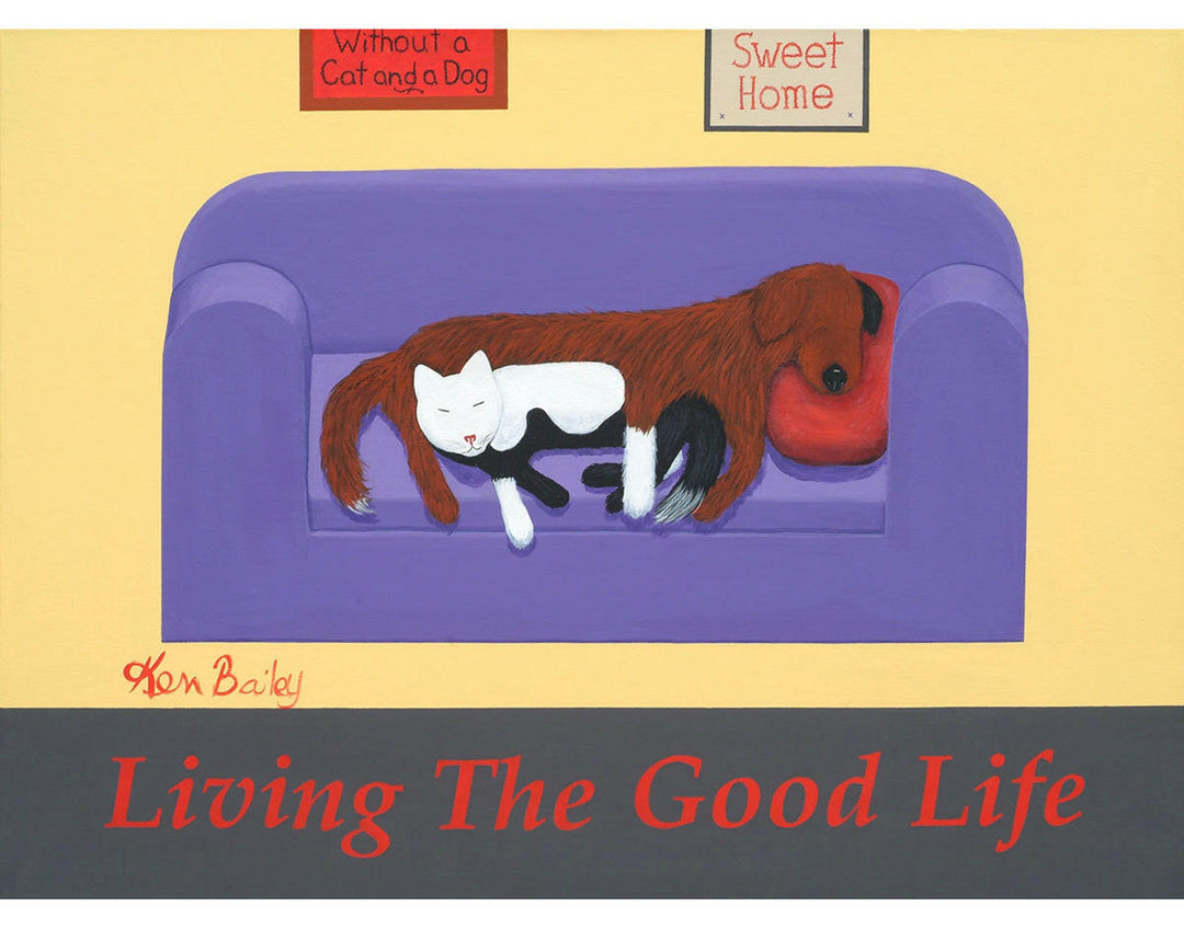 Living the Good Life Whimsical Limited Edition Print | Artisans.