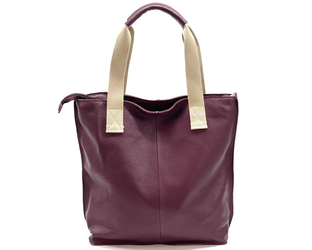 Lucy Italian Leather Tote — Assorted Styles