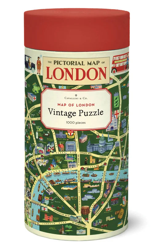 Cavallini Vintage 1,000 Piece Jigsaw Puzzle Collection | Artisans.