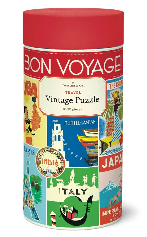 Cavallini Vintage 1,000 Piece Jigsaw Puzzle Collection | Artisans.