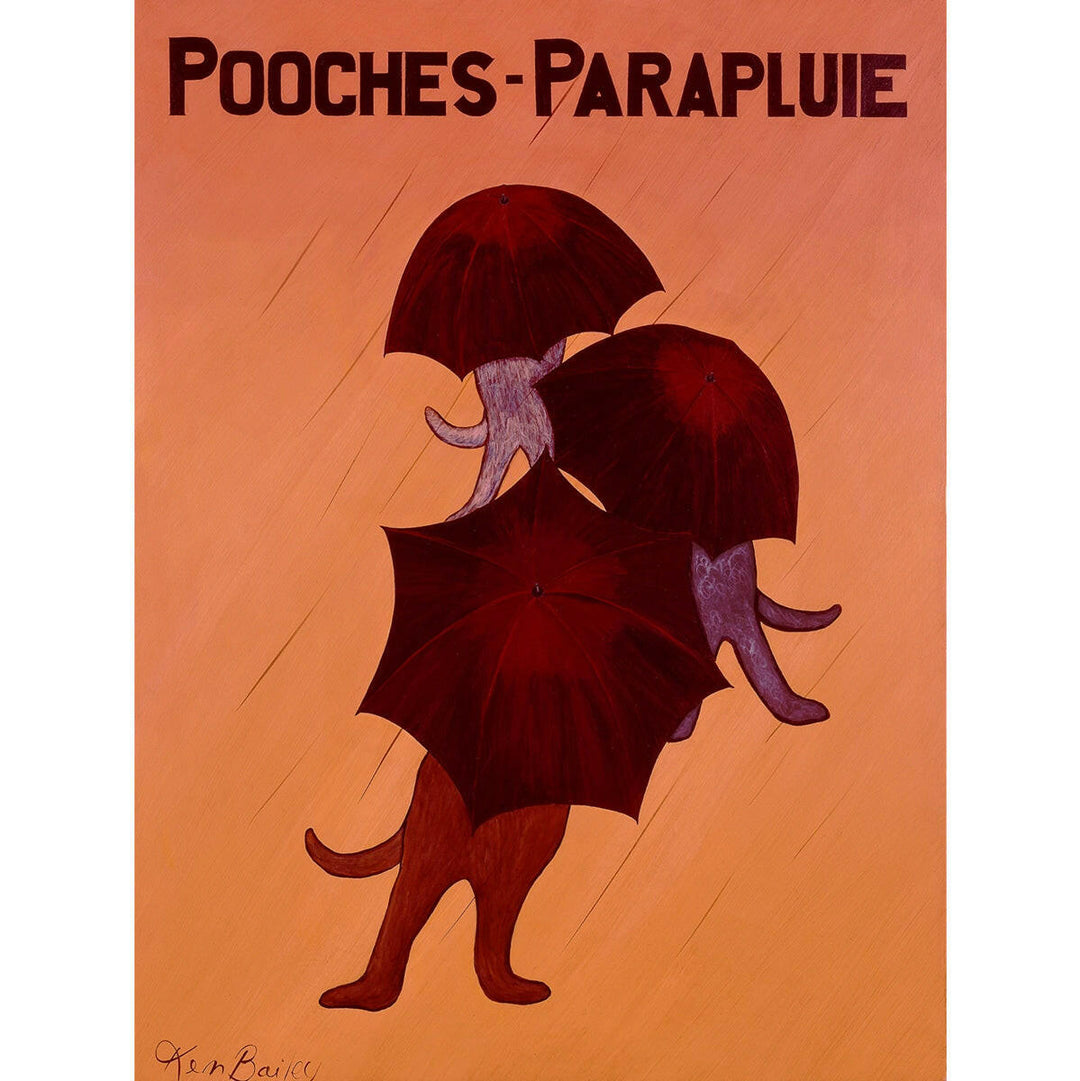Pooches Parapluie (Umbrella Pooches) Limited Edition Print | Artisans.