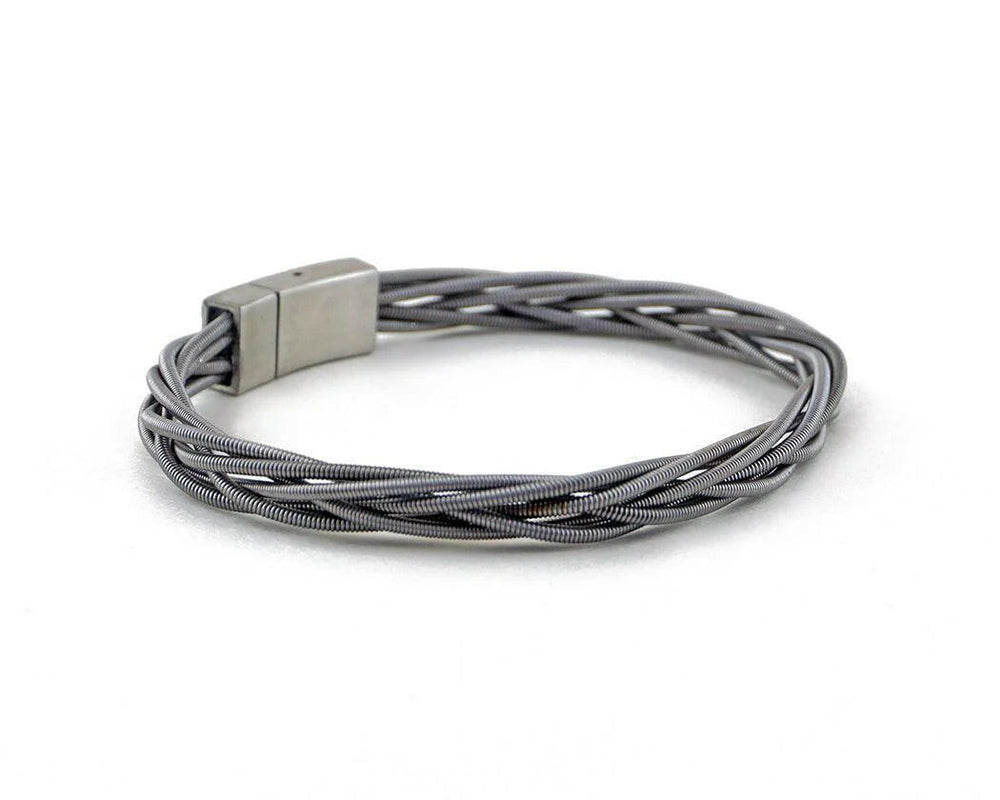 Ray Recycled Bass Guitar String Bracelet | Artisans.
