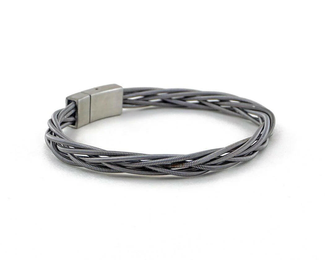 Ray Recycled Bass Guitar String Bracelet | Artisans.
