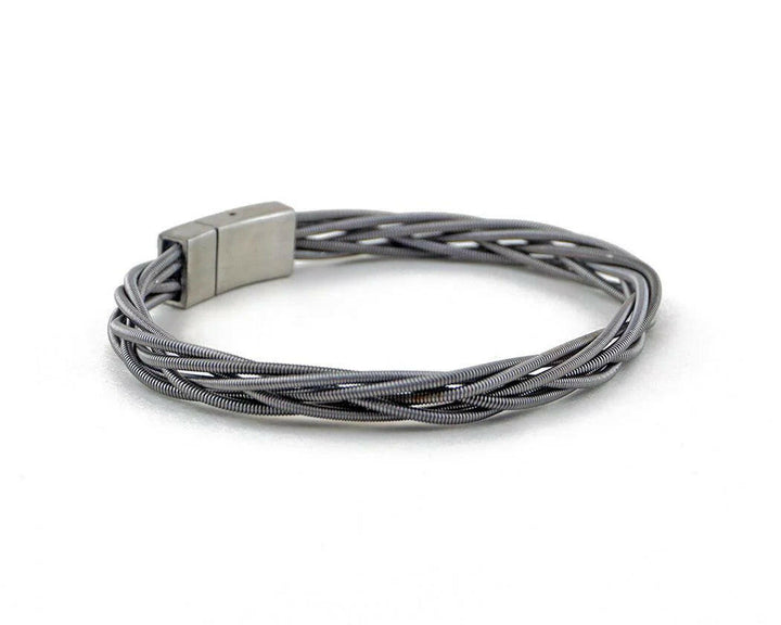 Ray Recycled Bass Guitar String Bracelet | Artisans.