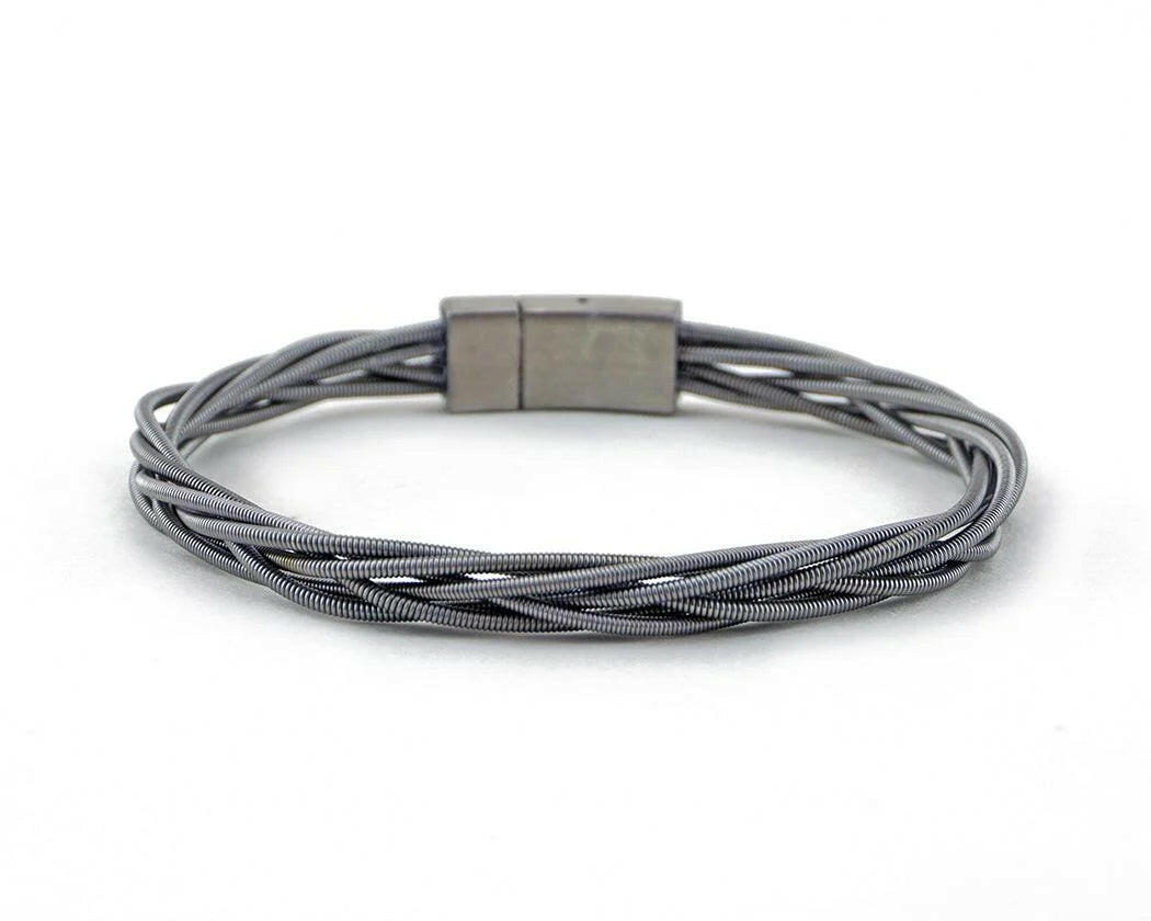 Ray Recycled Bass Guitar String Bracelet | Artisans.