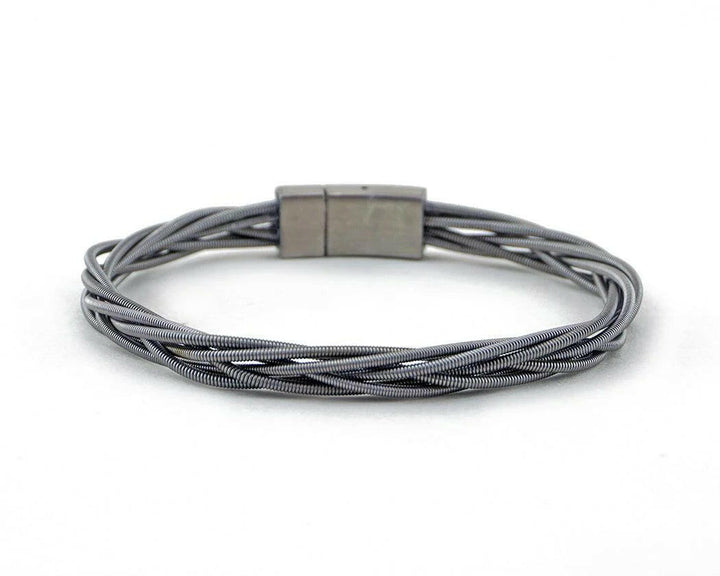 Ray Recycled Bass Guitar String Bracelet | Artisans.