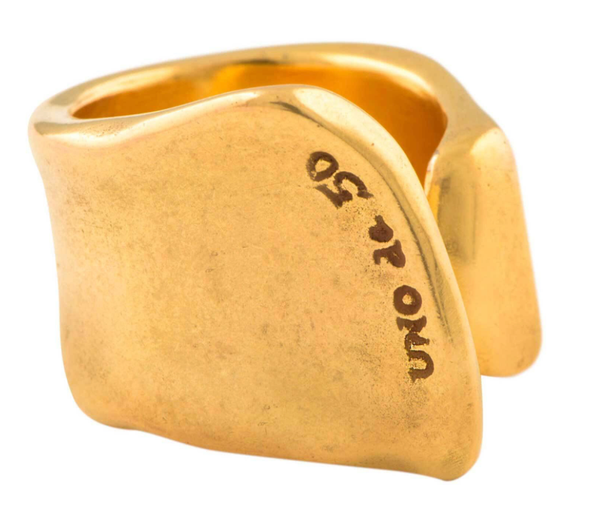 UNOde50 The Crevice Gold Ring | Artisans.