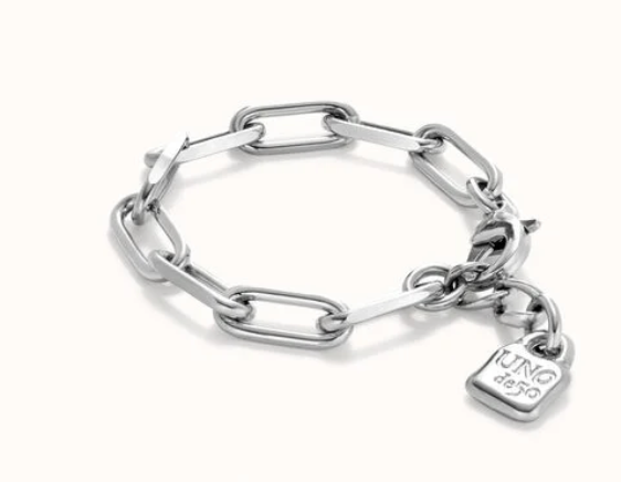 UNOde50 Ser Valiente Silver Bracelet | Artisans.