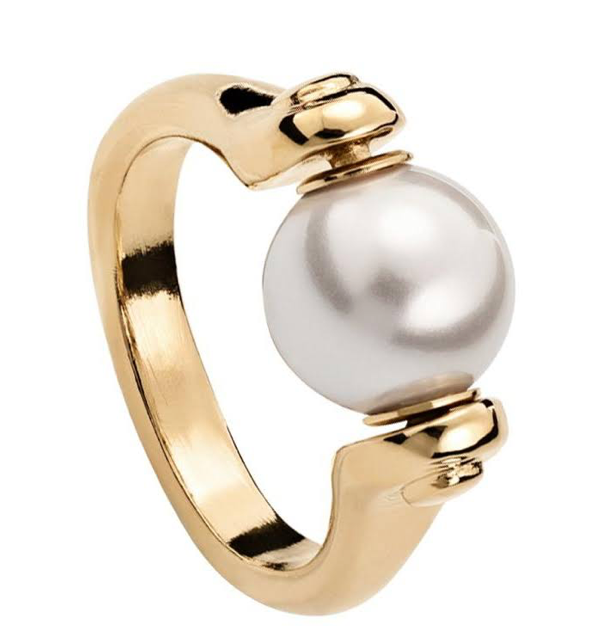 UNOde50 Full Pearlmoon Gold Ring | Artisans.
