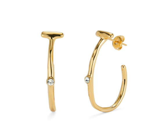 UNOde50 Ser Indomable Gold Earrings | Artisans.