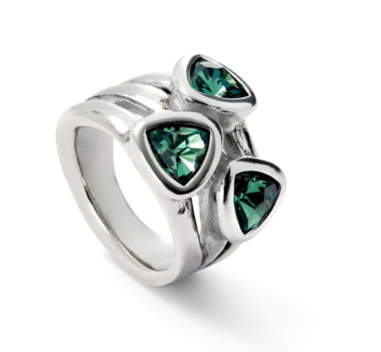UNOde50 Ser Camaleónica Triple Silver Ring | Artisans.