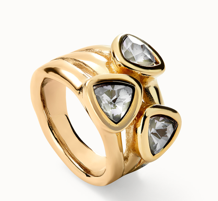 UNOde50 Ser Camaleónica Triple Gold Ring | Artisans.