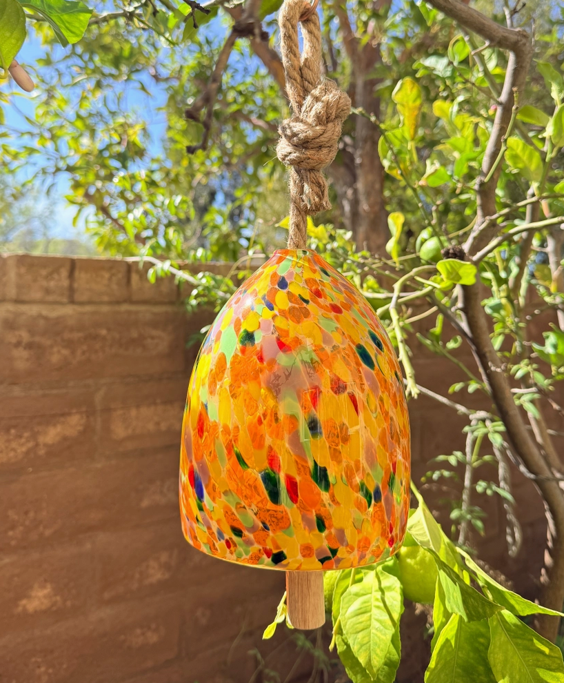 Campana de cristal soplado a mano