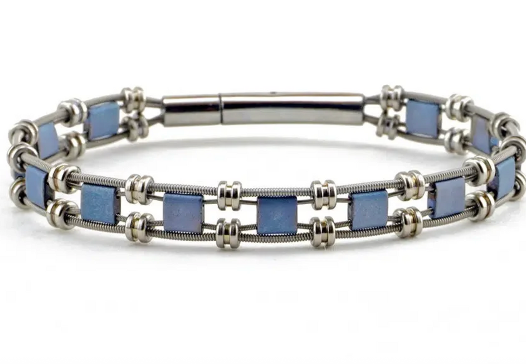 Grace Recycled Guitar String Bracelet