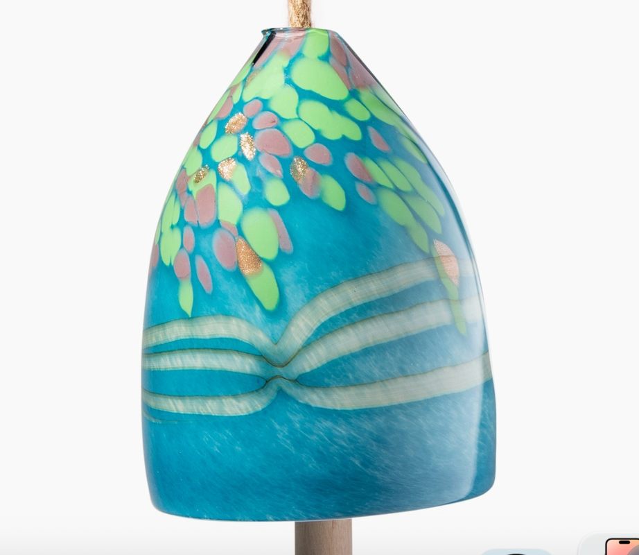 Hand Blown Art Glass Bell Chime | Artisans.