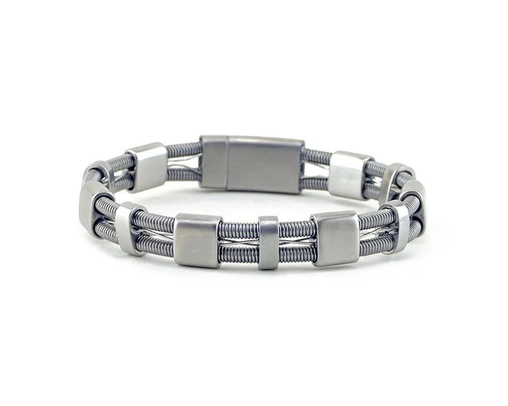 Sean Recycled Bass Guitar Sting Bracelet | Artisans.