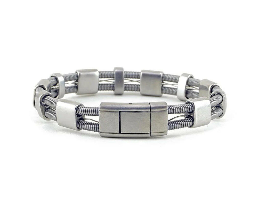 Sean Recycled Bass Guitar Sting Bracelet | Artisans.