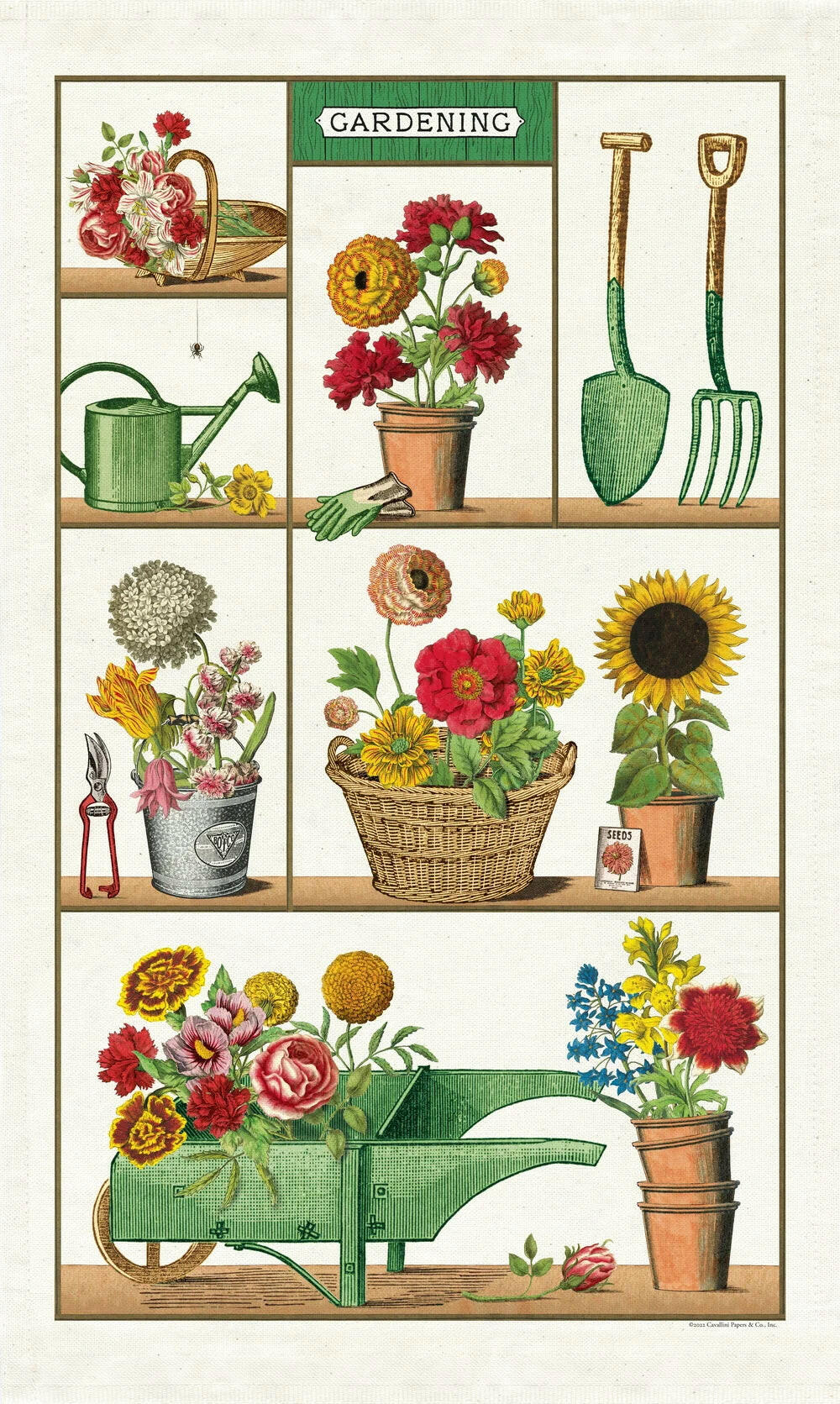 Cavallini Tea Towel | Artisans.
