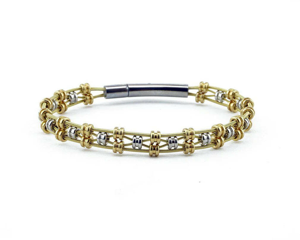Vanessa Recycled Guitar String Bracelet | Artisans.