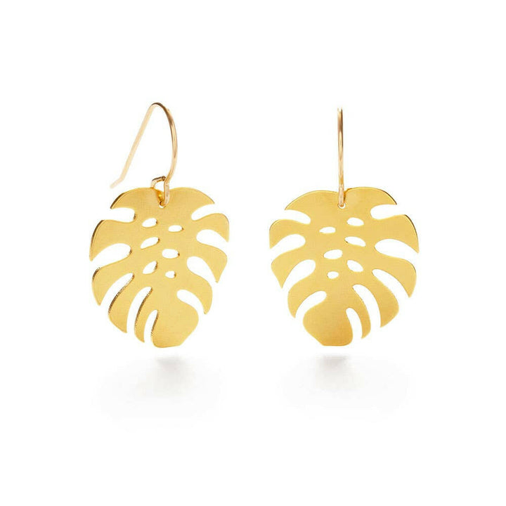 Monstera Drop Earrings | Artisans.