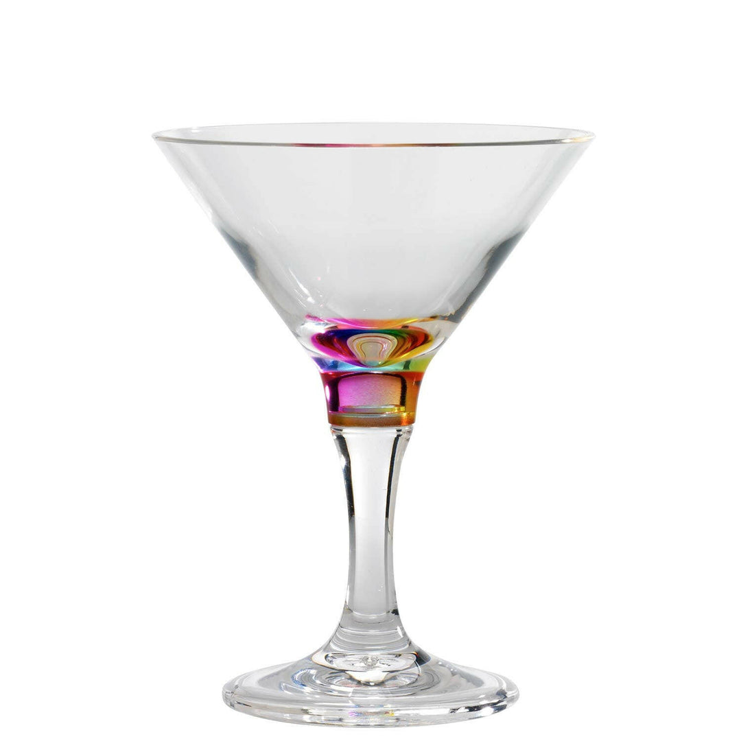 Jewel Rainbow 9 oz. Acrylic Martini Glass | Artisans.