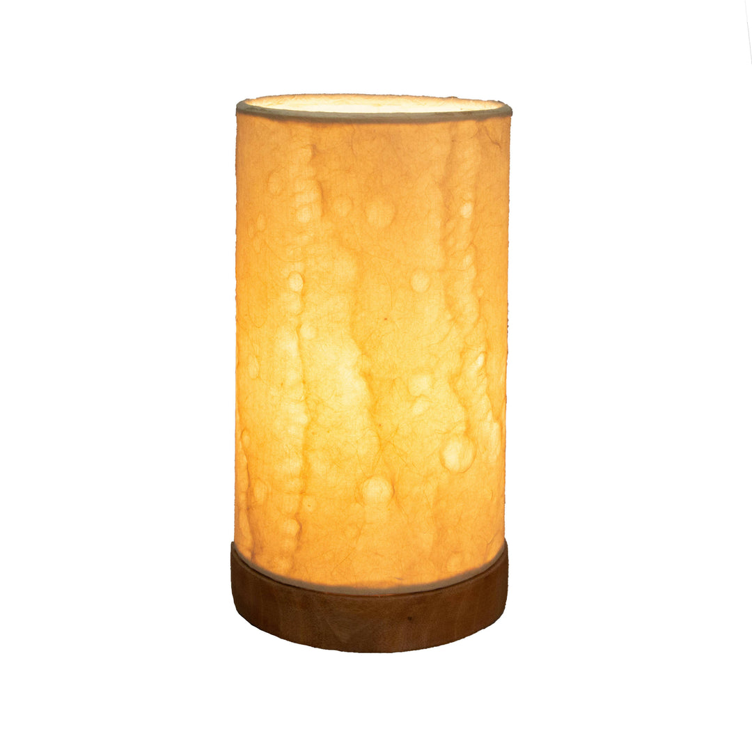 Mini Paper Cylinder Table Lamp | Artisans.