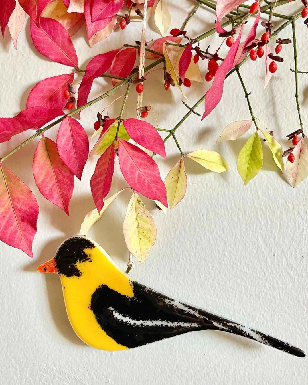 Birds - Set of 6 - Holiday Ornaments / Suncatchers | Artisans.