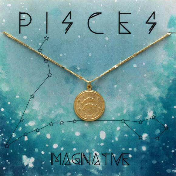 Zodiac Medallion Pendant Necklace — Astrological Sign Collection | Artisans.