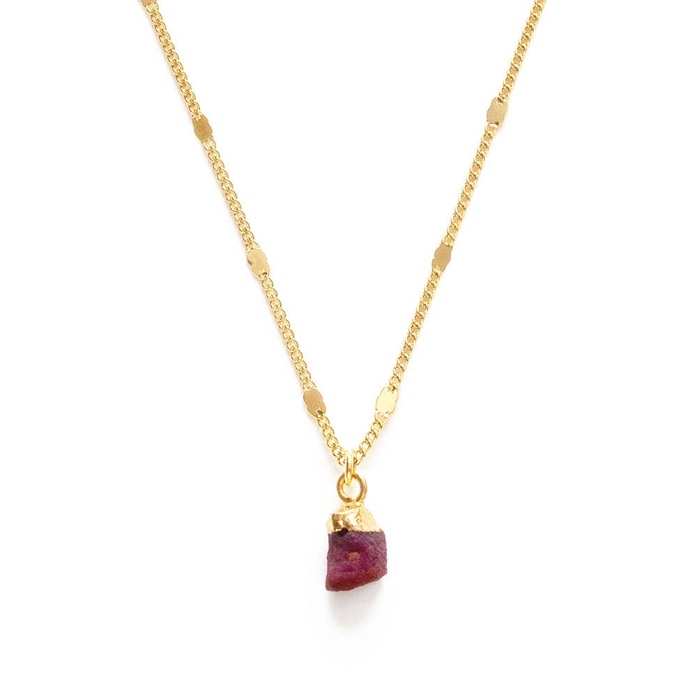 Raw Cut Gemstone Necklaces | Artisans.