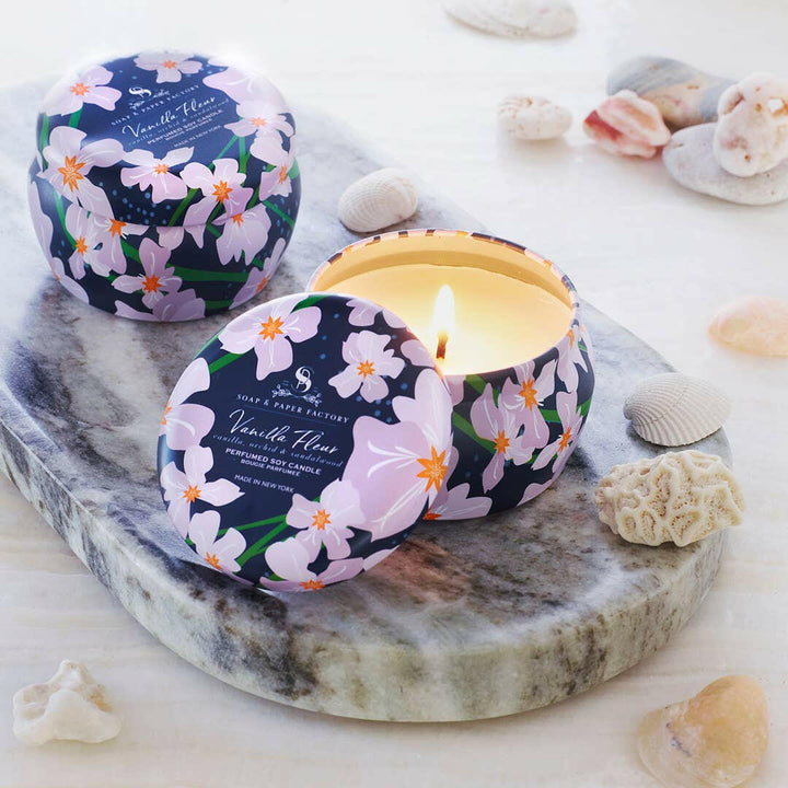 Small Tin Soy Candle Collection — Assorted Signature Scents for Home | Artisans.