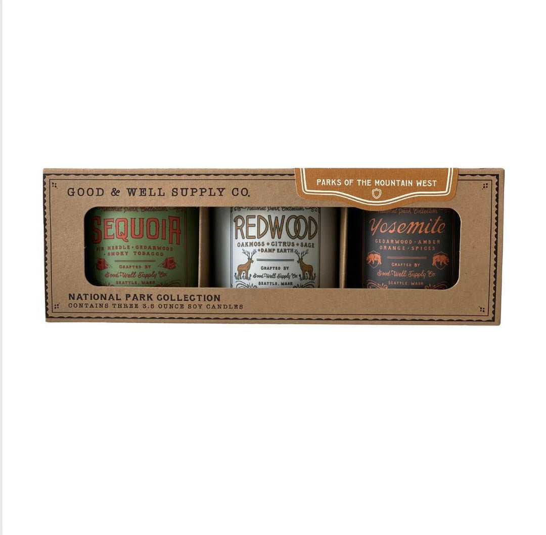 National Parks of the Mountain West Mini Candle Gift Set | Artisans.